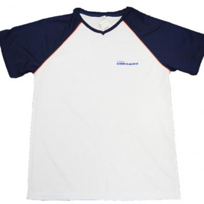 Camiseta Unissex Manga Azul Chromos